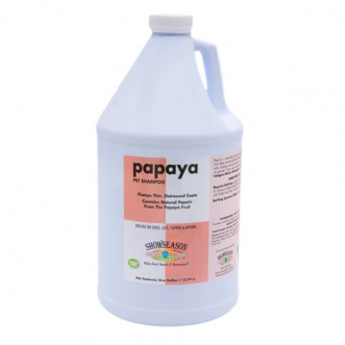 Showseason® Papaya Pet Shampoo Отшелушивающий шампунь с папайей для животных